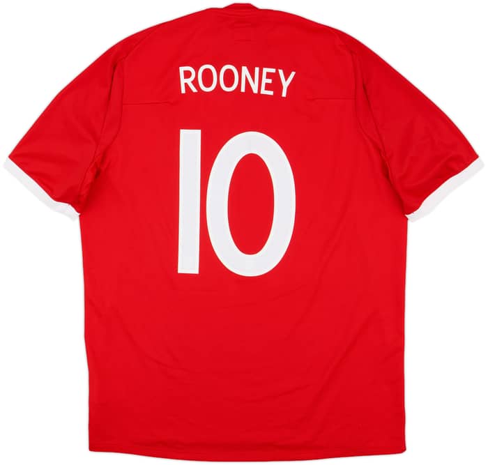 2010-11 England Away Shirt Rooney #10 - 8/10 - (XL)