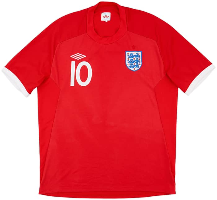 2010-11 England Away Shirt Rooney #10 - 8/10 - (XL)