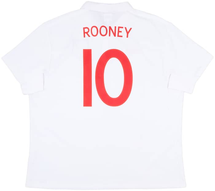 2009-10 England Home Shirt Rooney #10 - 9/10 - (3XL)