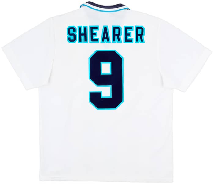 1995-97 England Home Shirt Shearer #9 - 9/10 - (XL)