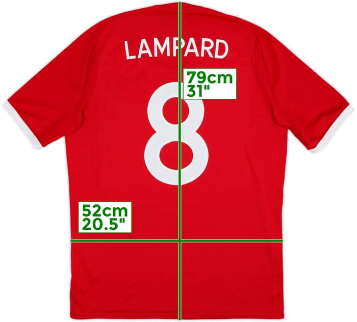 2010-11 England Away Shirt Lampard #8 - 10/10 - (L)