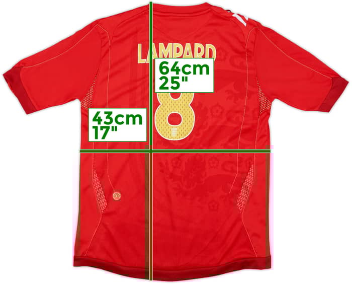 2006-08 England Away Shirt Lampard #8 - 8/10 - (L.Boys)