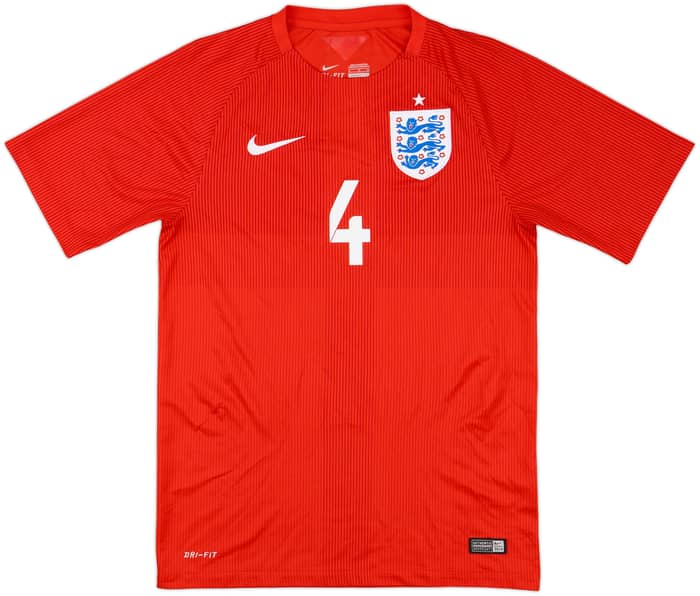 2014-15 England Away Shirt Gerrard #4 - 8/10 - (S)