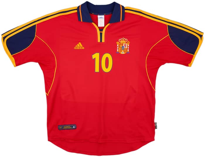 1999-02 Spain Home Shirt Raul #10 - 10/10 - (L)
