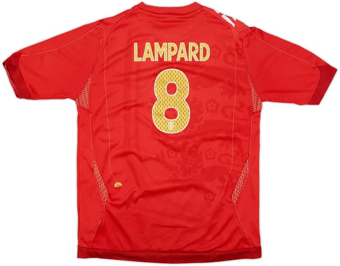 2006-08 England Away Shirt Lampard #8 - 6/10 - (L.Boys)