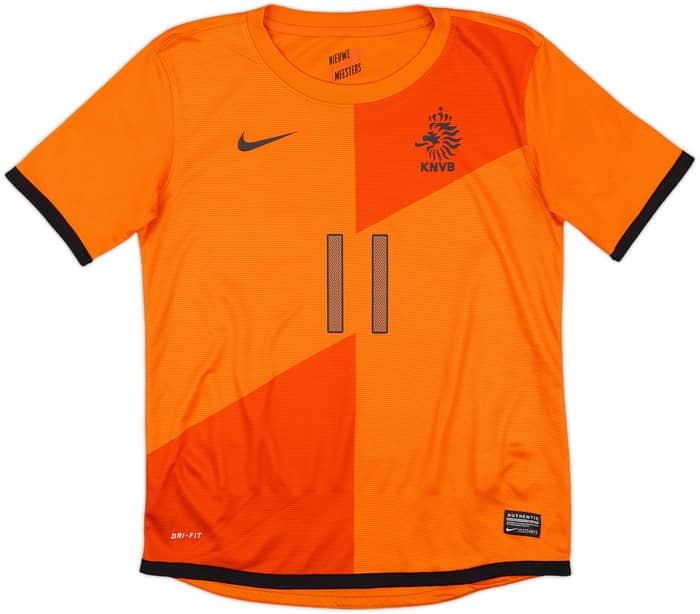 2012-13 Netherlands Home Shirt Robben #11 - 9/10 - (XL.Boys)