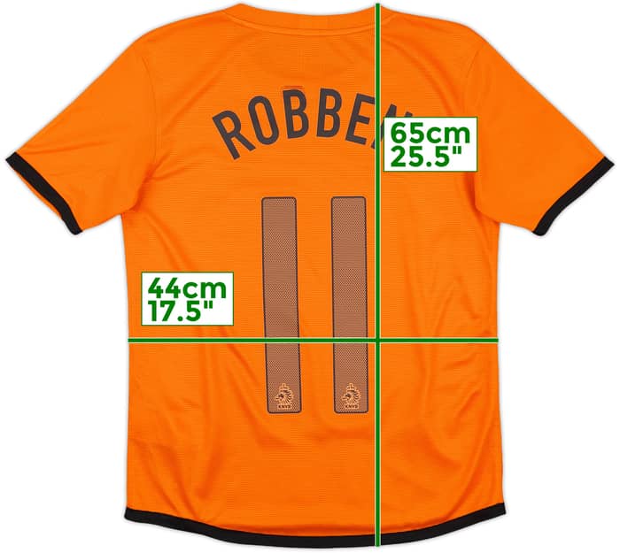 2012-13 Netherlands Home Shirt Robben #11 - 9/10 - (XL.Boys)