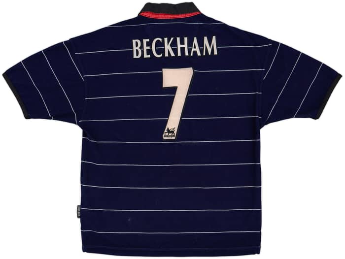 1999-00 Manchester United Away Shirt Beckham #7 - 9/10 - (M)