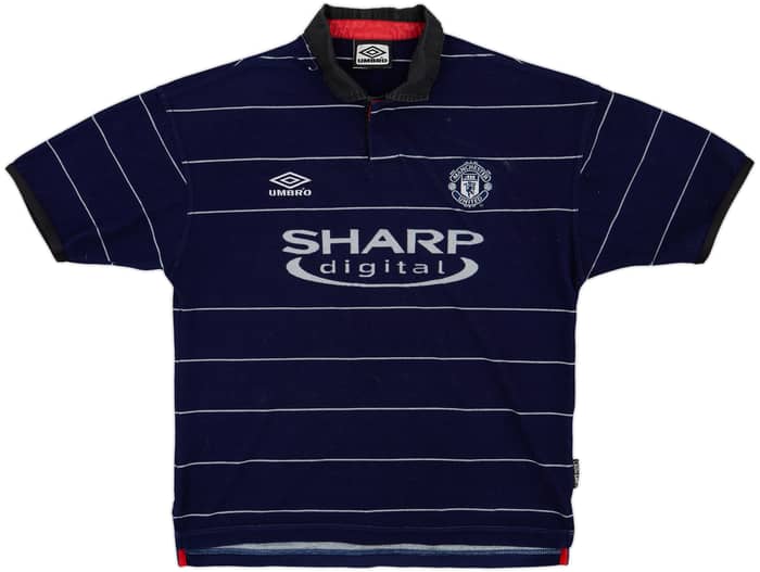 1999-00 Manchester United Away Shirt Beckham #7 - 9/10 - (M)