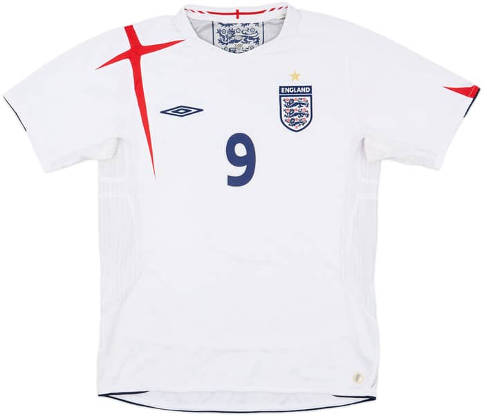 2005-07 England Home Shirt Rooney #9 - 8/10 - (M)