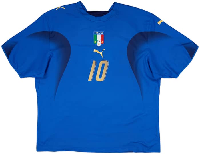 2006 Italy Home Shirt Totti #10 - 9/10 - (XXL)