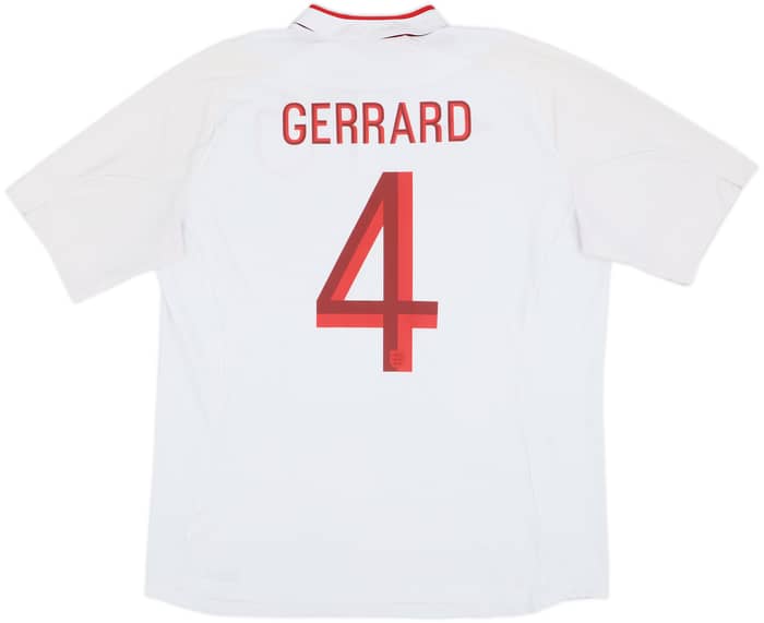 2012-13 England Home Shirt Gerrard #4 - 6/10 - (XL)