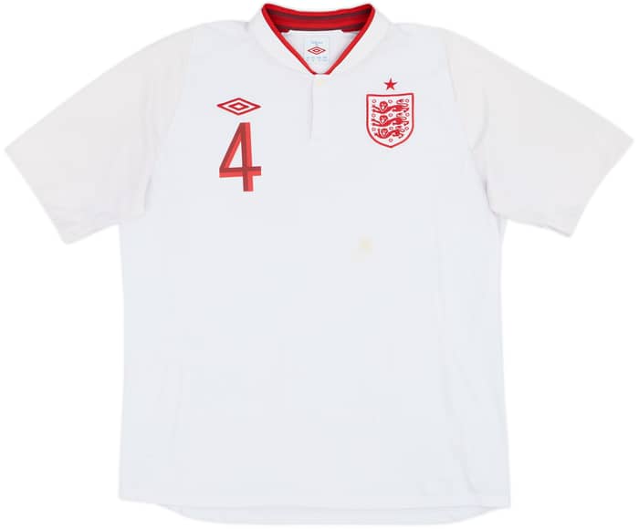 2012-13 England Home Shirt Gerrard #4 - 6/10 - (XL)
