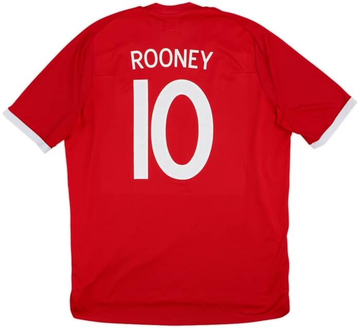 2010-11 England Away Shirt Rooney #10 - 7/10 - (XL)