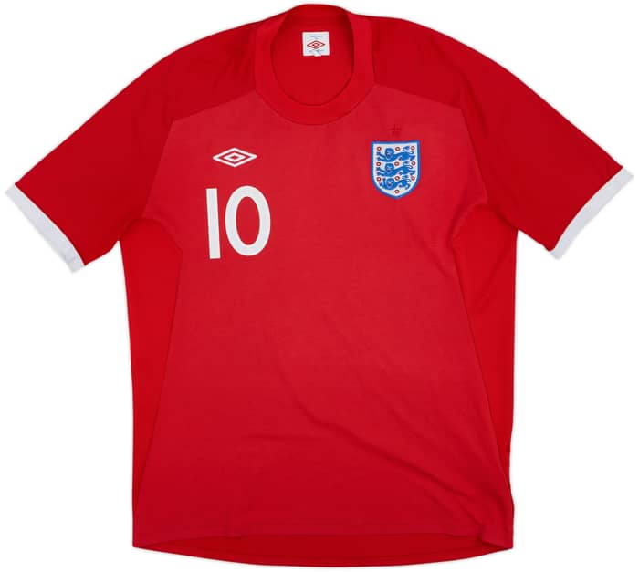 2010-11 England Away Shirt Rooney #10 - 7/10 - (XL)