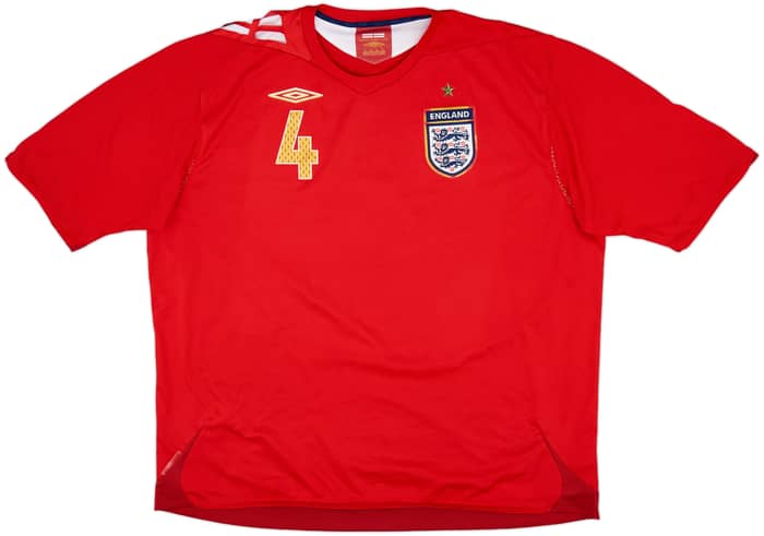 2006-08 England Away Shirt Gerrard #4 - 5/10 - (3XL)