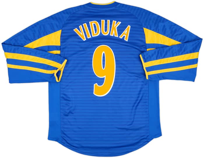 2001-03 Leeds United Away L/S Shirt Viduka #9 - 8/10 - (M)