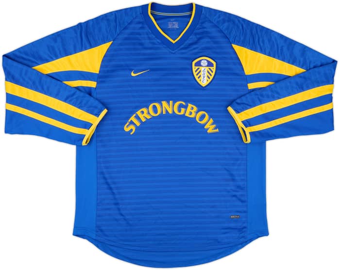 2001-03 Leeds United Away L/S Shirt Viduka #9 - 8/10 - (M)