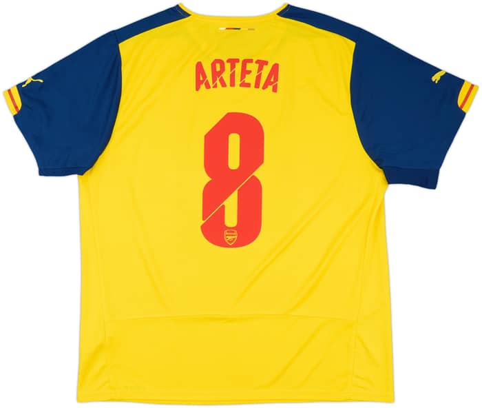 2014-15 Arsenal Away Shirt Arteta #8 - 8/10 - (XXL)