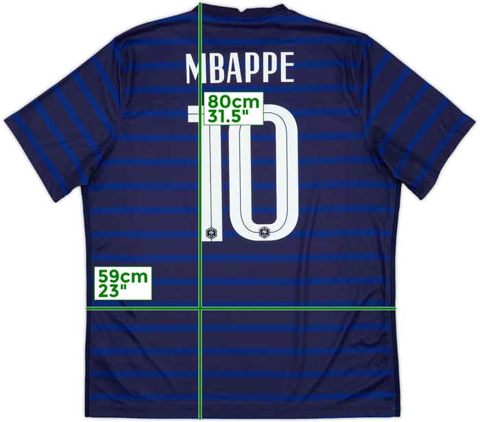 2020-21 France Home Shirt Mbappe #10 - 9/10 - (XL)