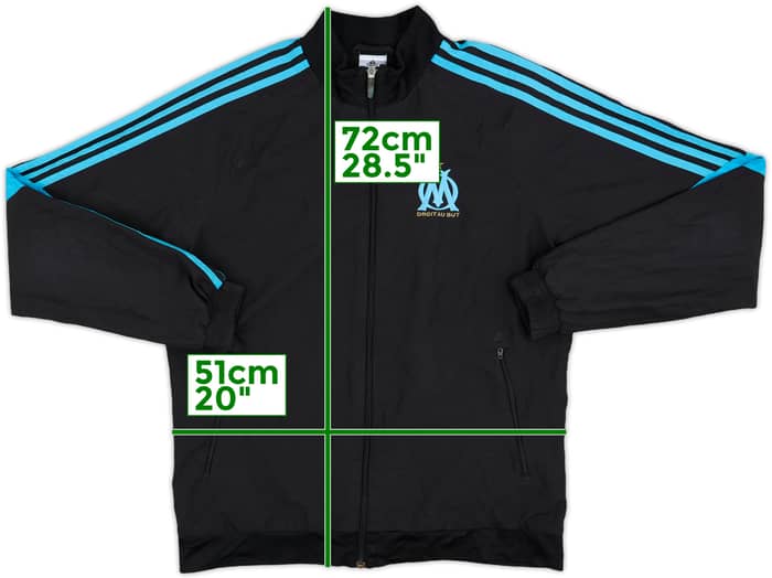 2014-15 Olympique Marseille adidas Track Jacket - 9/10 - (M)