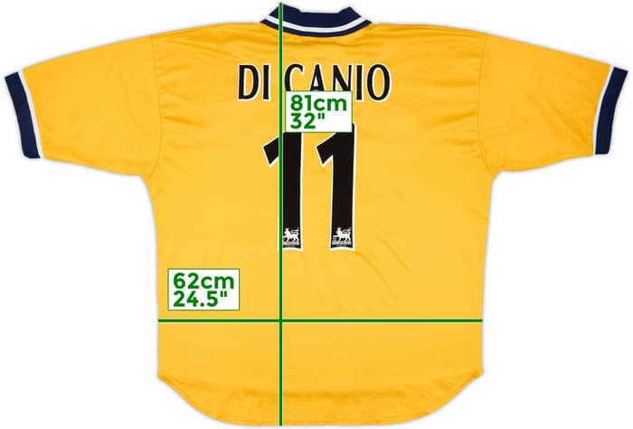 1998-00 Sheffield Wednesday Away Shirt Di Canio #11 - 5/10 - (XL)