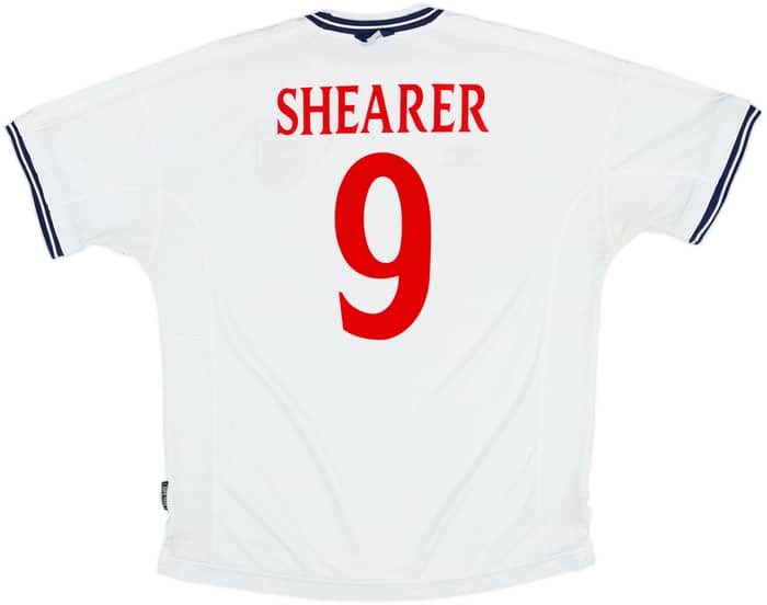 1999-01 England Home Shirt Shearer #9 - 8/10 - (XXL)