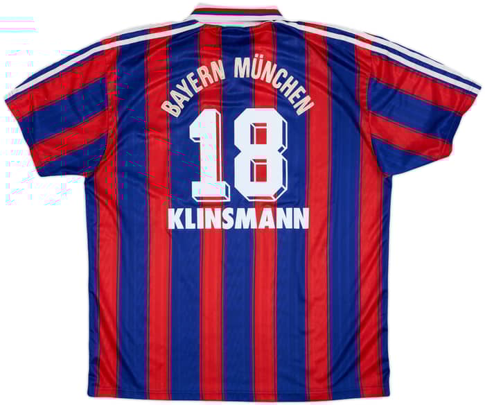 1995-97 Bayern Munich Home Shirt Klinsmann #18 - 6/10 - (XL)