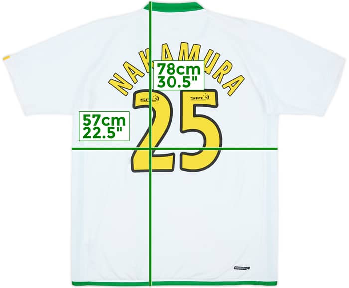 2006-08 Celtic European Shirt Nakamura #25 - 8/10 - (L)