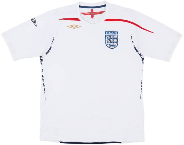 2007-09 England Home Shirt - 4/10 - (L)