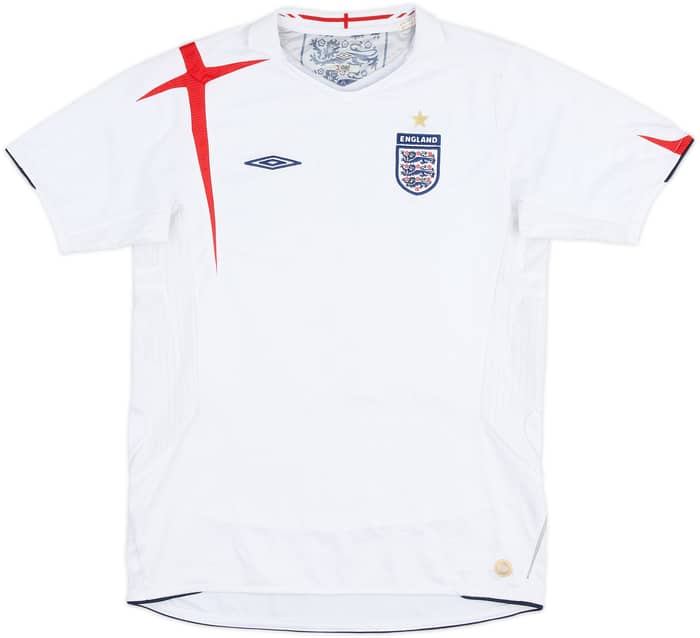 2005-07 England Home Shirt Rooney #9 - 5/10 - (XL.Boys)