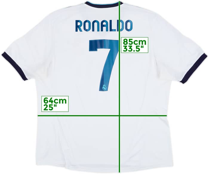 2012-13 Real Madrid Home Shirt Ronaldo #7 - 6/10 - (XXL)