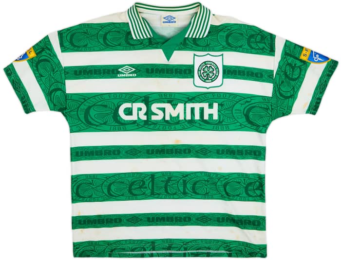 1995-97 Celtic Home Shirt - 5/10 - (XL)