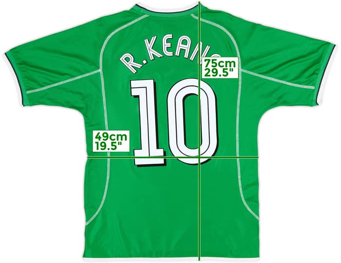 2002-03 Ireland Home Shirt R.Keane #10 - 9/10 - (M)