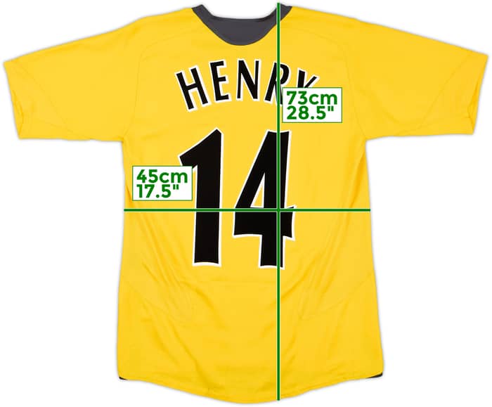 2005-06 Arsenal Away Shirt Henry #14 - 8/10 - (XL.Boys)