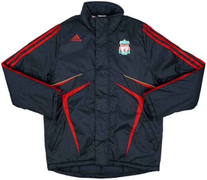 2009-10 Liverpool adidas Padded Bench Coat - 7/10 - (M.Boys)