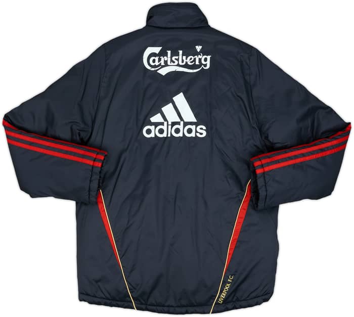 2009-10 Liverpool adidas Padded Bench Coat - 7/10 - (M.Boys)