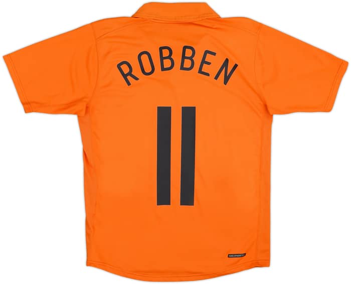 2006-08 Netherlands Home Shirt Robben #11 - 8/10 - (S)