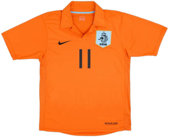 2006-08 Netherlands Home Shirt Robben #11 - 8/10 - (S)