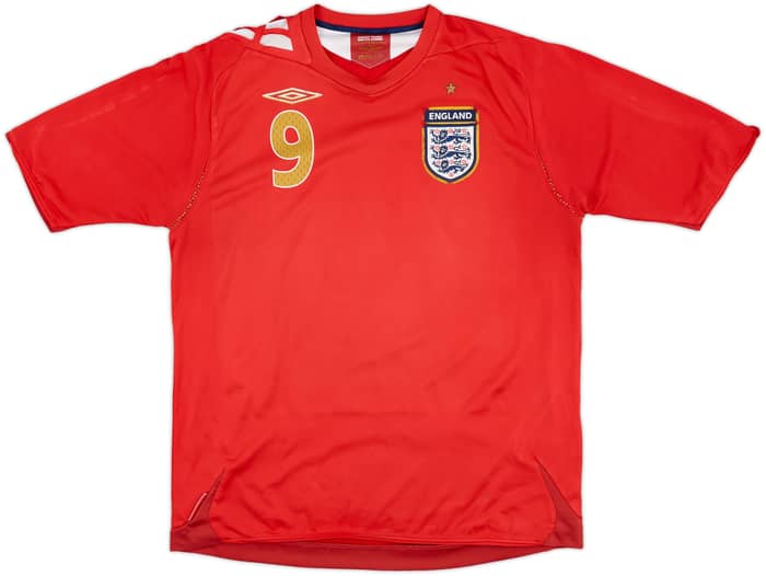 2006-08 England Away Shirt Rooney #9 - 5/10 - (L)
