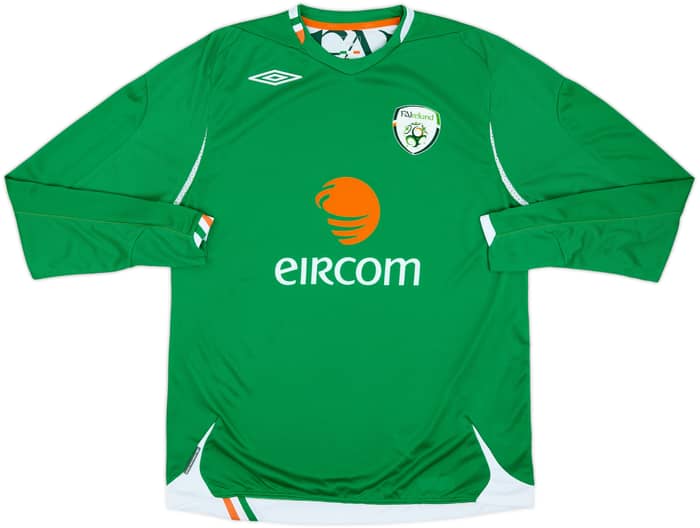 2006-08 Ireland Home L/S Shirt - 9/10 - (L)