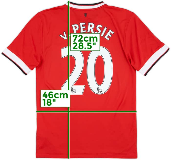 2014-15 Manchester United Home Shirt v.Persie #20 - 7/10 - (S)