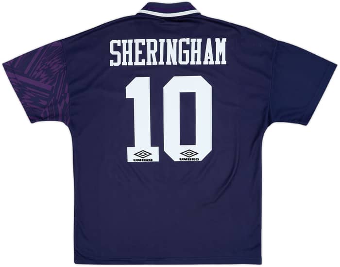 1994-95 Tottenham Away Shirt Sheringham #10 - 8/10 - (L)
