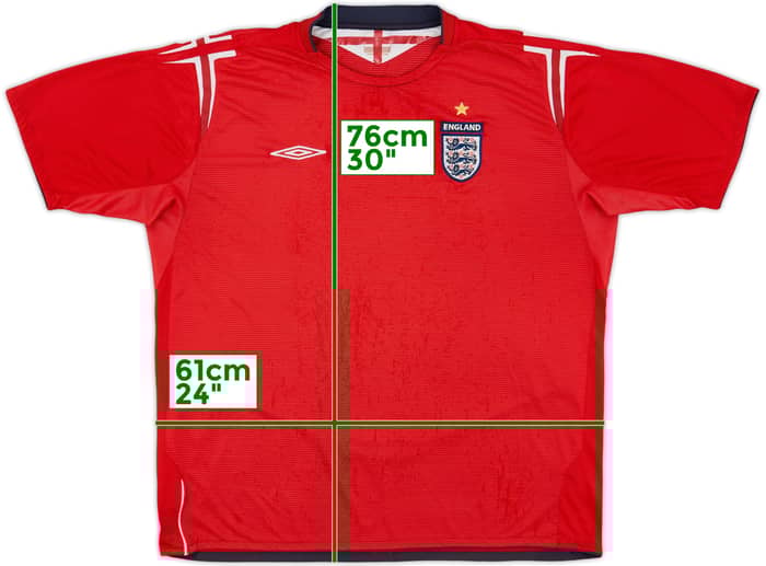 2004-06 England Away Shirt - 5/10 - (XXL)