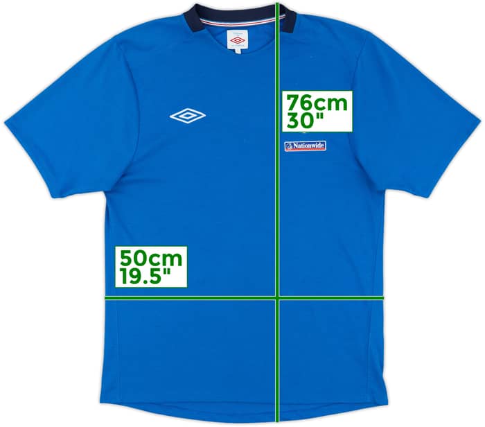 2010-11 England Umbro Cotton Tee - 9/10 - (L)