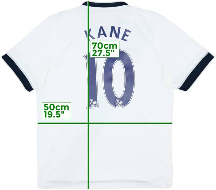 2015-16 Tottenham Home Shirt Kane #10 - 7/10 - (XL)