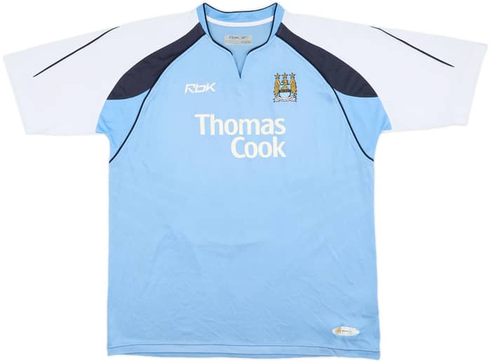 2006-07 Manchester City Home Shirt Dunne #22 - 7/10 - (XL)