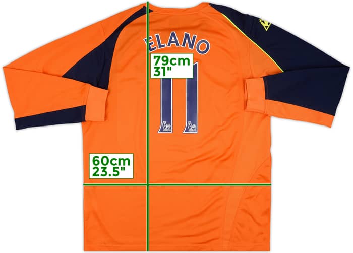 2008-09 Manchester City Third L/S Shirt Elano #11 - 9/10 - (XXL)