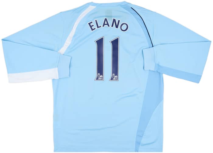 2008-09 Manchester City Home L/S Shirt Elano #11 - 8/10 - (XL)