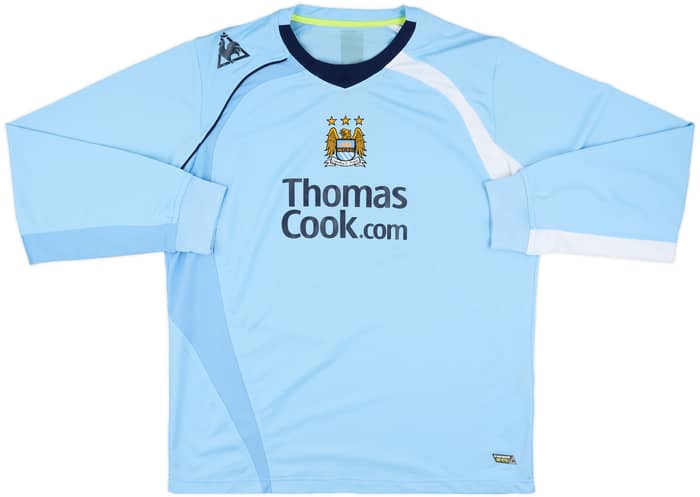2008-09 Manchester City Home L/S Shirt Elano #11 - 8/10 - (XL)